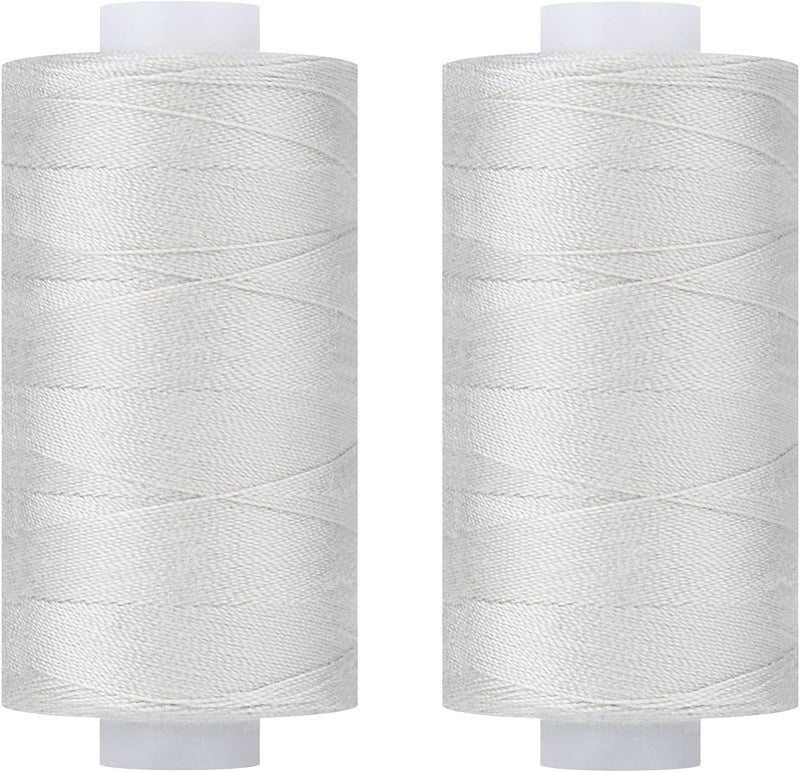simthread All Purpose Thread Polyester 400Y Silver - Image 1